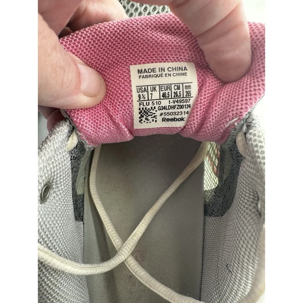 Womens Reebok Runtone Silver/ Pink Running Shoes US  Size 9.5 - Picture 4 of 6